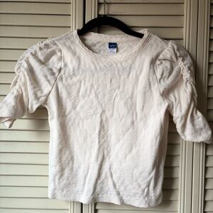 Old Navy Kids Long Sleeve Cream Top